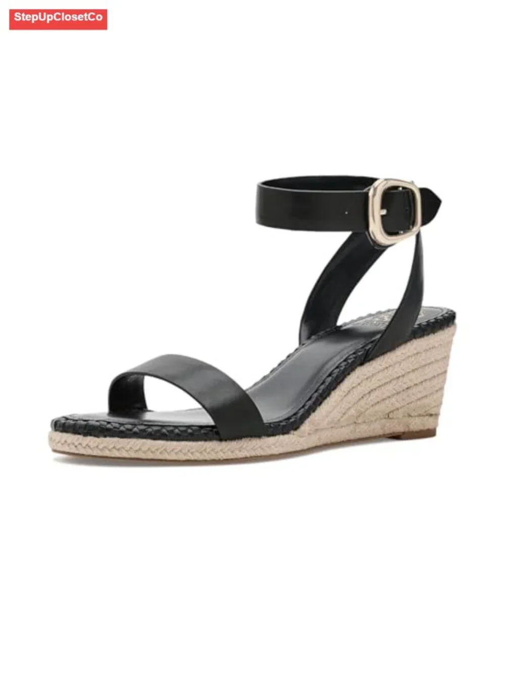 Espadrille Wedge Ankle Strap Sandals Open Toe Buckle